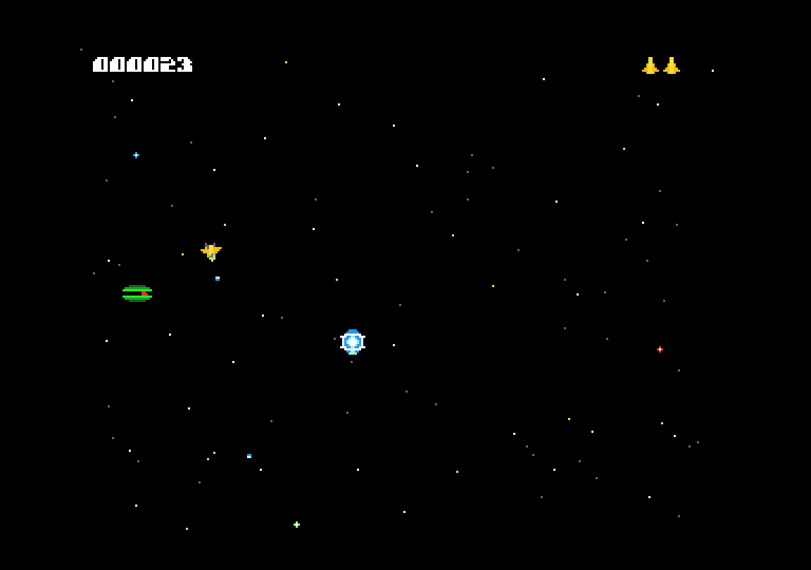 Invasion of the Emerald Saucers atari screenshot